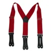 Welch Men's Big & Tall Elastic Button-end Y-back 2 Inch Work Suspenders In Red