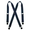 Welch Men's Big & Tall Elastic Clip End Double Face Suspenders In Blue