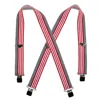 Welch Men's Elastic American Flag Clip End Suspenders (tall Available) In Multi