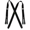 Welch Men's Elastic Button End Double Face Suspenders In Black