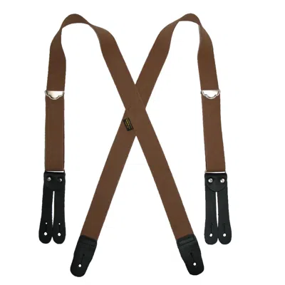 Welch Men's Elastic Button End Double Face Suspenders In Multi