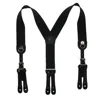 Welch Men's Elastic Cinch Up Y-back Suspenders (tall Available) In Black