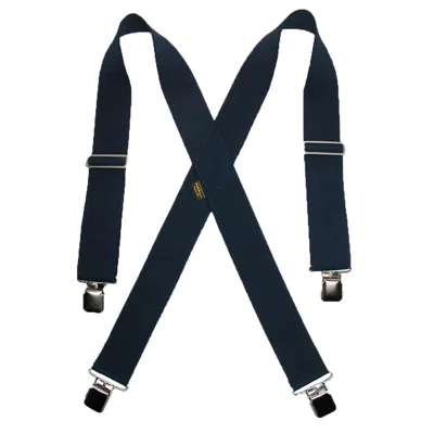 Welch Men's Elastic Clip-end 2 Inch Work Suspenders In Blue