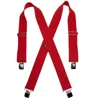 Welch Men's Elastic Clip-end 2 Inch Work Suspenders In Red