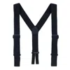Welch Men's Elastic Y-back Ergonomic Support Suspenders (tall Available) In Black
