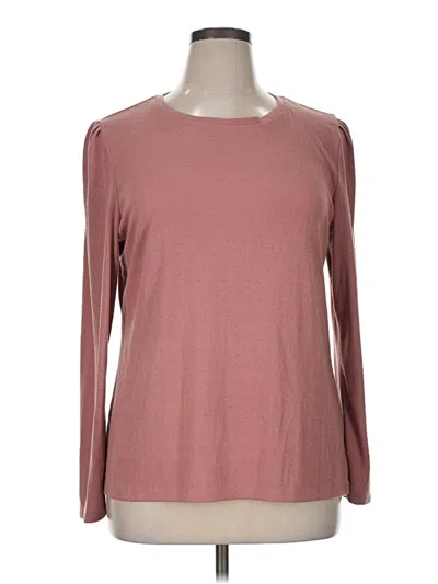 Pre-owned Well Worn 3/4 Sleeve T-shirt In Pink