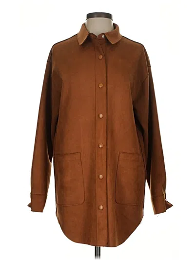 Pre-owned Well Worn Coat In Brown