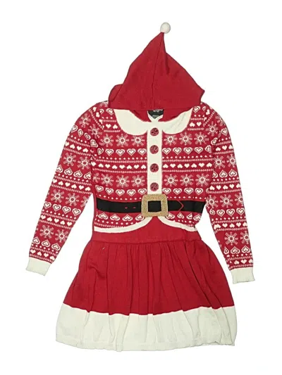 Pre-owned Well Worn Kids' Dress In Red