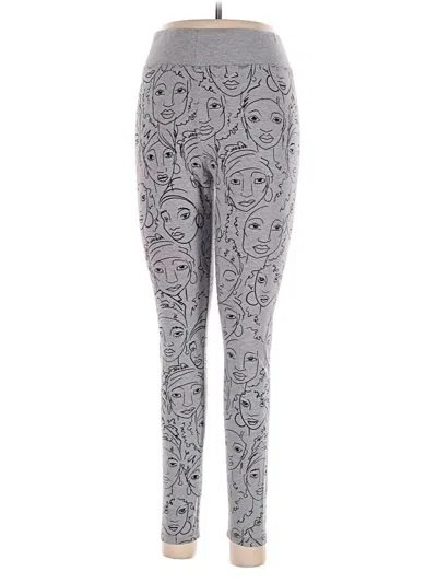 Pre-owned Well Worn Leggings In Gray