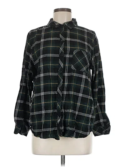 Pre-owned Well Worn Long Sleeve Button Down Shirt In Black