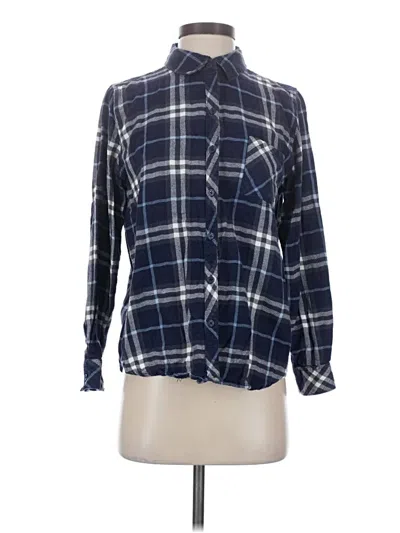 Pre-owned Well Worn Long Sleeve Button Down Shirt In Blue
