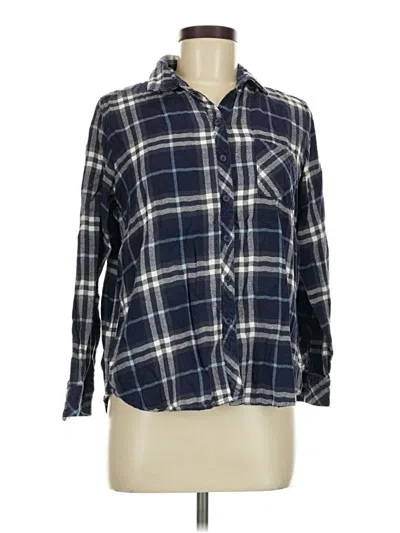 Pre-owned Well Worn Long Sleeve Button Down Shirt In Blue