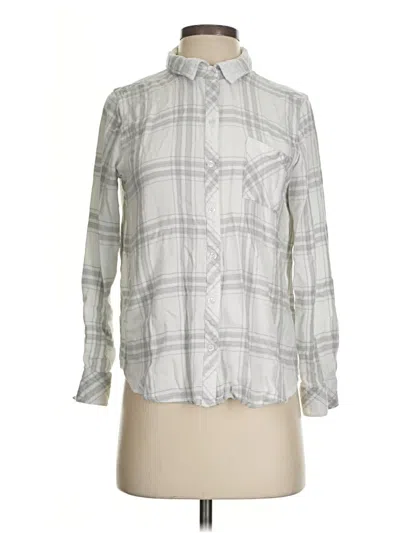 Pre-owned Well Worn Long Sleeve Button Down Shirt In Gray