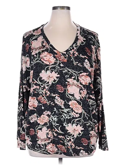 Pre-owned Well Worn Long Sleeve T-shirt In Black