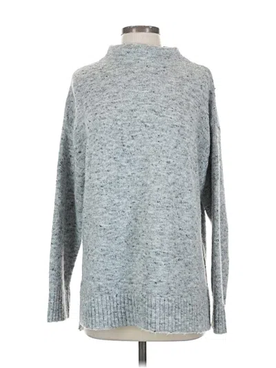 Pre-owned Well Worn Long Sleeve Top Gray Turtleneck Tops