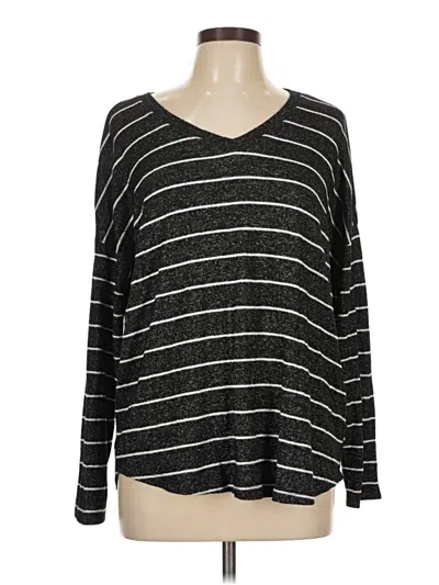 Pre-owned Well Worn Long Sleeve T-shirt In Black