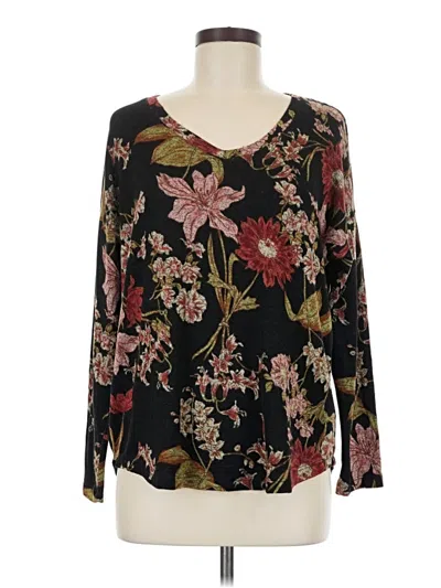 Pre-owned Well Worn Long Sleeve T-shirt In Black