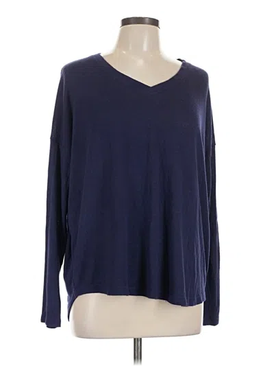 Pre-owned Well Worn Long Sleeve T-shirt In Blue