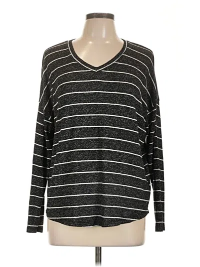 Pre-owned Well Worn Long Sleeve T-shirt In Gray