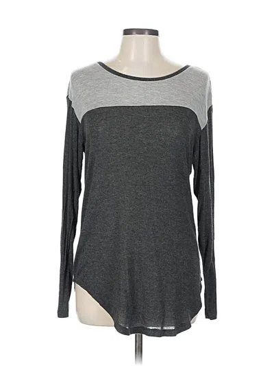 Pre-owned Well Worn Long Sleeve T-shirt In Gray