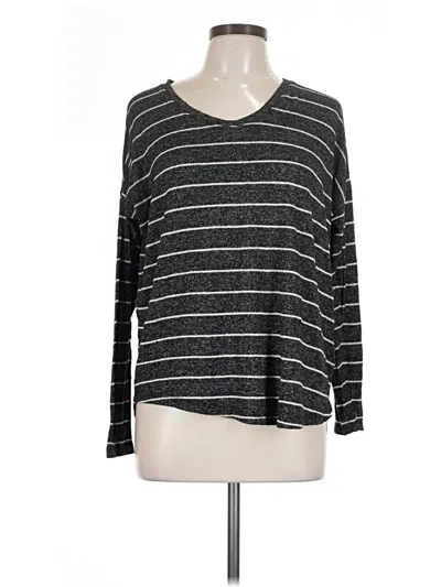 Pre-owned Well Worn Long Sleeve T-shirt In Gray