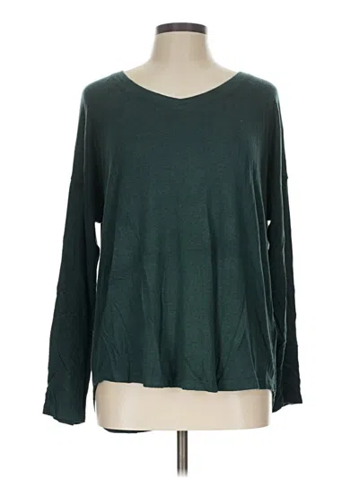 Pre-owned Well Worn Long Sleeve T-shirt In Green
