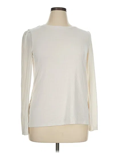 Pre-owned Well Worn Long Sleeve T-shirt In Ivory