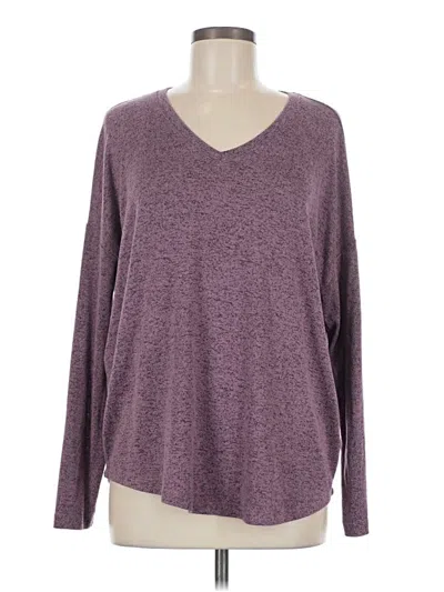 Pre-owned Well Worn Long Sleeve T-shirt In Purple