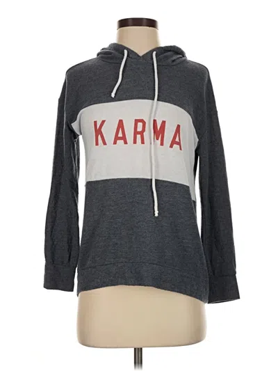Pre-owned Well Worn Pullover Hoodie In Gray