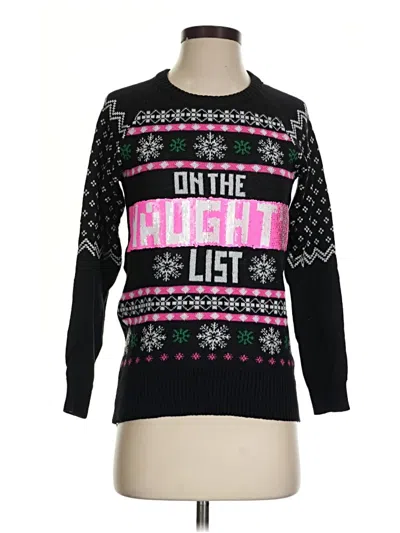 Pre-owned Well Worn Pullover Sweater In Black
