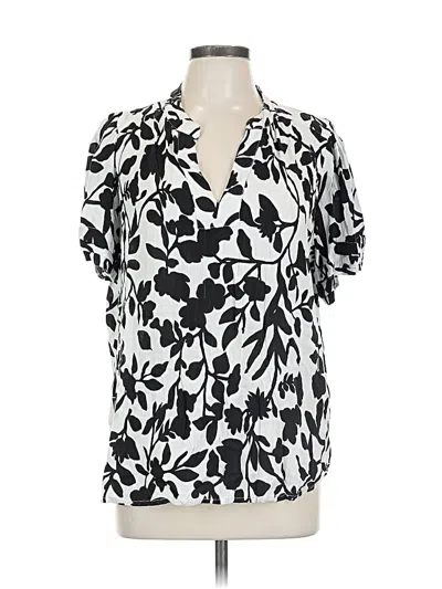 Pre-owned Well Worn Short Sleeve Blouse In White
