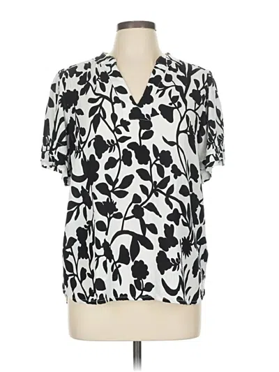 Pre-owned Well Worn Short Sleeve Blouse In White
