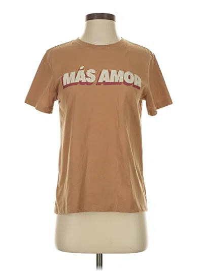 Pre-owned Well Worn Short Sleeve T-shirt In Brown