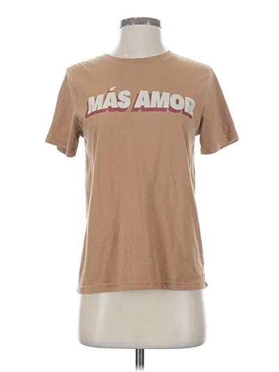 Pre-owned Well Worn Short Sleeve T-shirt In Brown