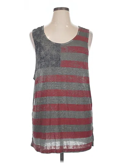 Pre-owned Well Worn Sleeveless T-shirt In Gray