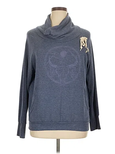 Pre-owned Well Worn Sweatshirt In Blue