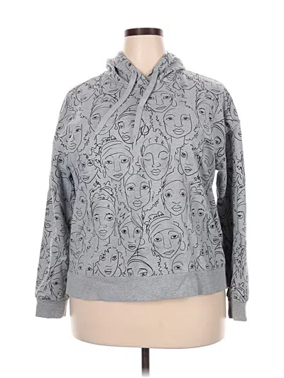 Pre-owned Well Worn Sweatshirt In Gray