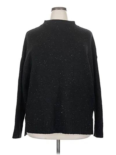 Pre-owned Well Worn Turtleneck Sweater In Black