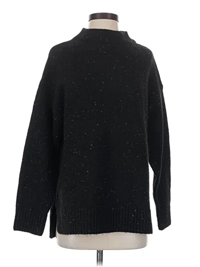 Pre-owned Well Worn Turtleneck Sweater In Black