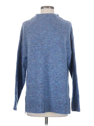 Pre-owned Well Worn Turtleneck Sweater In Blue