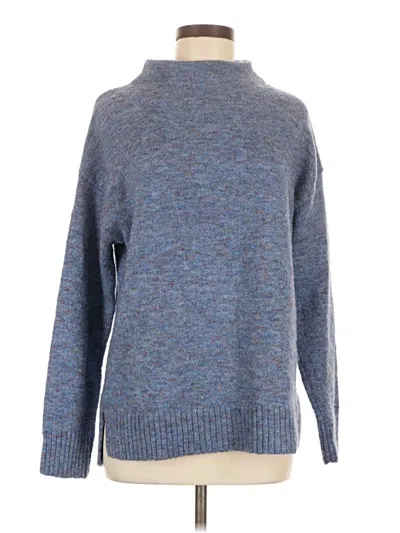 Pre-owned Well Worn Turtleneck Sweater In Blue