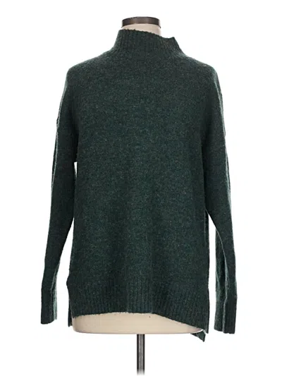 Pre-owned Well Worn Turtleneck Sweater In Green