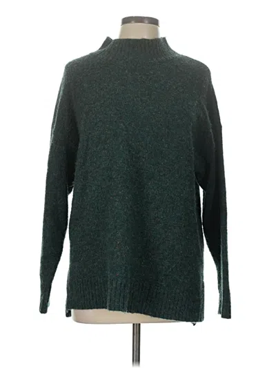 Pre-owned Well Worn Turtleneck Sweater In Green