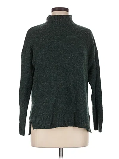 Pre-owned Well Worn Turtleneck Sweater In Green