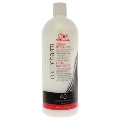 Wella Color Charm 40 Volume Creme Developer By  For Unisex - 32 oz Lightener In White