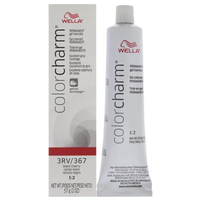 Wella Color Charm Permanent Hair Color Gel - 3rv 367 Black Cherry By  For Unisex - 2 oz Hair Color In Multi