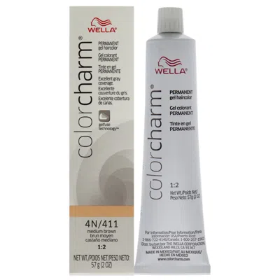 Wella Color Charm Permanent Hair Color Gel - 4n 411 Medium Brown By  For Unisex - 2 oz Hair Color