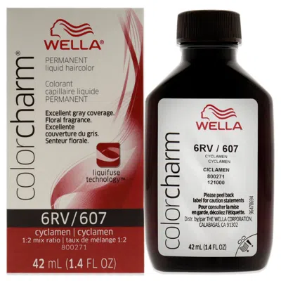 Wella Color Charm Permanent Liquid Hair Color - 607 6rv Cyclamen By  For Unisex - 1.42 oz Hair Color In Multi