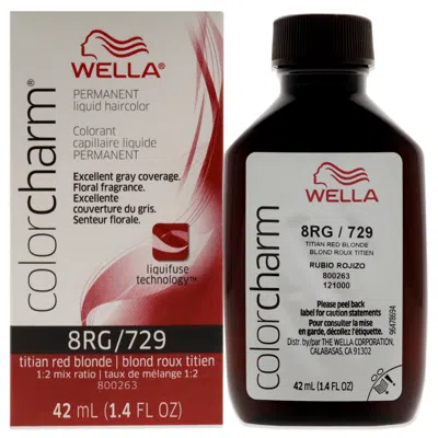 Wella Color Charm Permanent Liquid Hair Color - 729 8rg Titian Red Blonde By  For Unisex - 1.42 oz Ha In Multi
