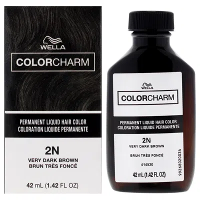 Wella Color Charm Permanent Liquid Hair Color - 2n Very Dark Brown By  For Unisex - 1.42 oz Hair Colo In Transparent